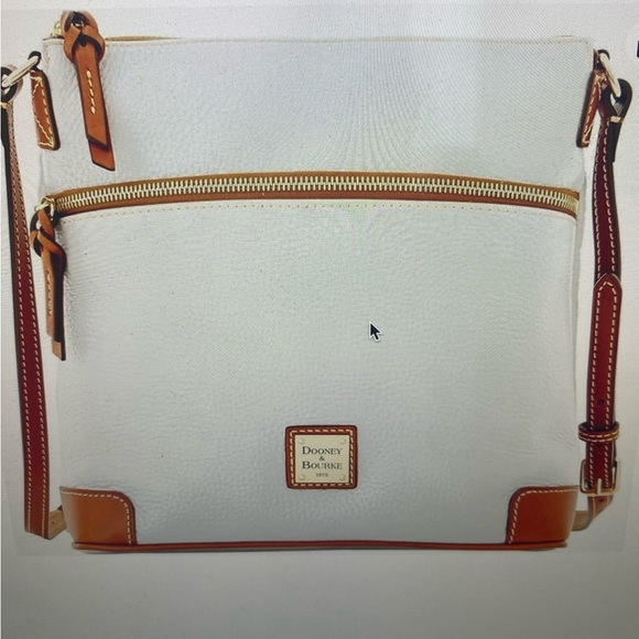 Dooney & Bourke white shoulder purse - Picture 2 of 9